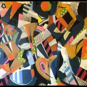 "Market Day"  (extended)  55" X 100"  acrylic on canvas